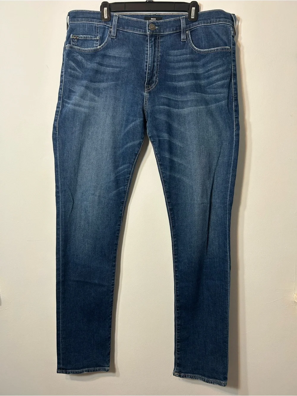Men’s True Religion Rocco Relaxed Skinny Jeans Dark Wash Size 38